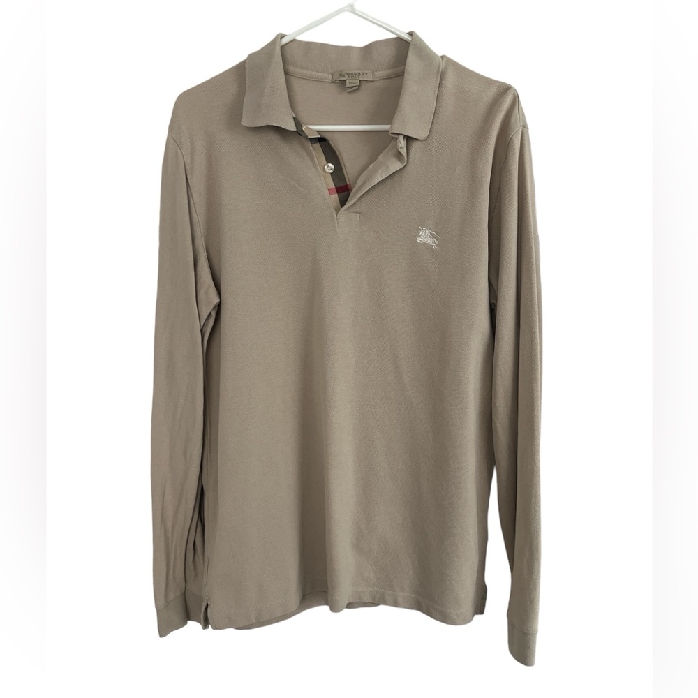 Men’s Burberry Long Sleeve Polo